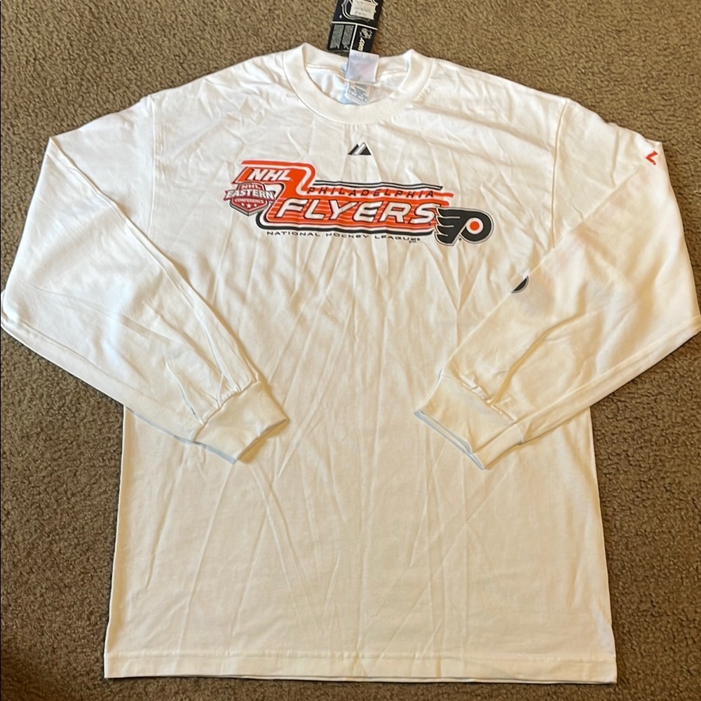 Majestic White Long Sleeve Tees Casual Collection